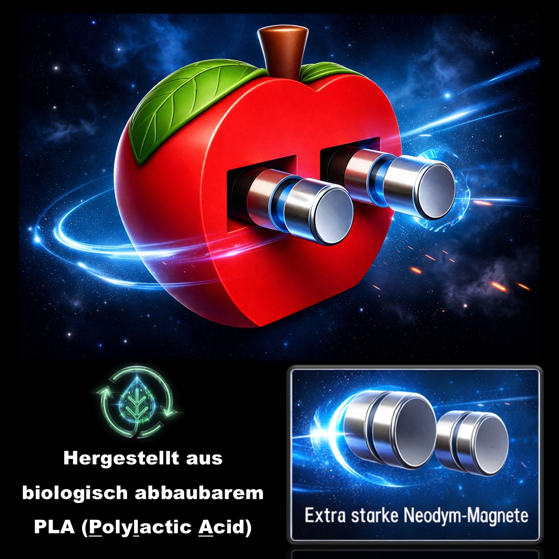 Magnet-Innenleben mit Neodym-Magneten